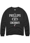 Main image for Eric Phillips  Rally Cincinnati Bearcats Mens Black NIL Sport Icon Long Sleeve Crew Sweatshirt