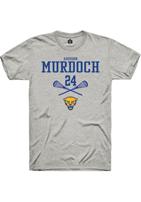 Addison Murdoch Ash Pitt Panthers NIL Sport Icon Short Sleeve T Shirt