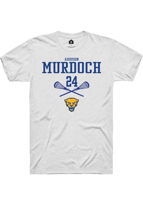 Addison Murdoch White Pitt Panthers NIL Sport Icon Short Sleeve T Shirt