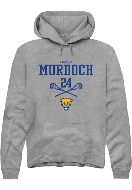 Addison Murdoch Rally Mens Graphite Pitt Panthers NIL Sport Icon Hooded Sweatshirt