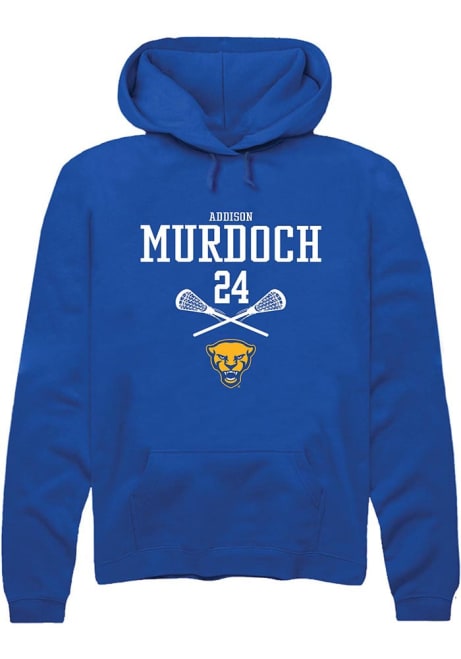 Addison Murdoch Rally Mens Blue Pitt Panthers NIL Sport Icon Hooded Sweatshirt