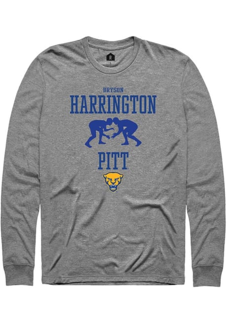 Bryson Harrington Rally Mens Graphite Pitt Panthers NIL Sport Icon Tee