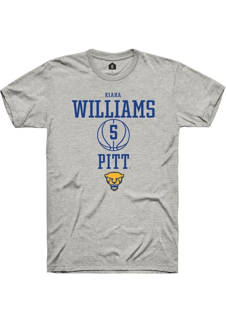 Kiara Williams Ash Pitt Panthers NIL Sport Icon Short Sleeve T Shirt