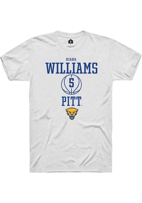 Kiara Williams White Pitt Panthers NIL Sport Icon Short Sleeve T Shirt