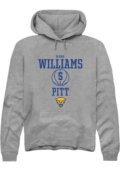 Kiara Williams Rally Mens Graphite Pitt Panthers NIL Sport Icon Hooded Sweatshirt