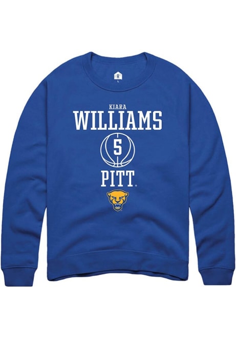 Kiara Williams Rally Mens Blue Pitt Panthers NIL Sport Icon Crew Sweatshirt