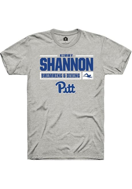 Kimmy Shannon Ash Pitt Panthers NIL Stacked Box Short Sleeve T Shirt