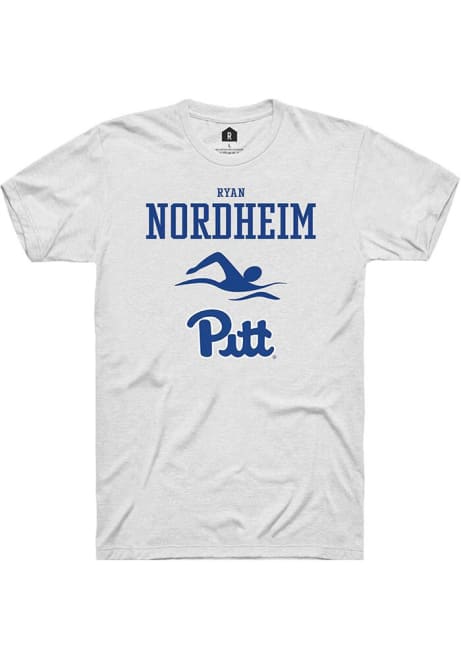 Ryan Nordheim White Pitt Panthers NIL Sport Icon Short Sleeve T Shirt