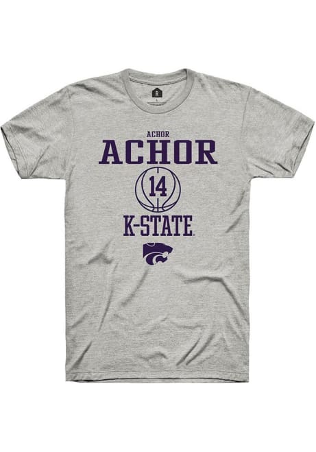 Achor Achor Ash K-State Wildcats NIL Sport Icon Short Sleeve T Shirt