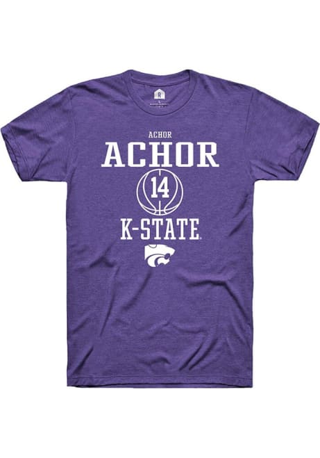 Achor Achor Purple K-State Wildcats NIL Sport Icon Short Sleeve T Shirt