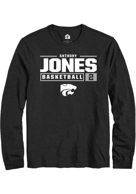 Anthony Jones Rally Mens  K-State Wildcats NIL Stacked Box Tee