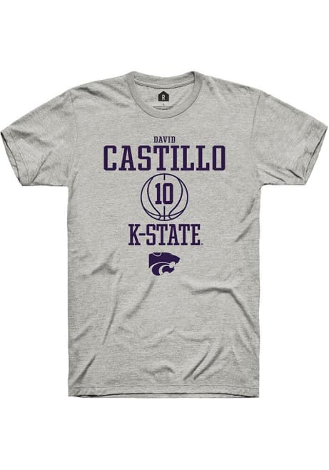 David Castillo Ash K-State Wildcats NIL Sport Icon Short Sleeve T Shirt