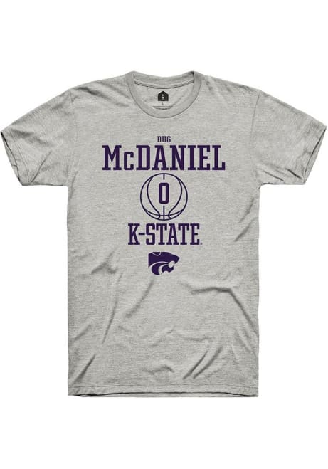 Dug McDaniel Ash K-State Wildcats NIL Sport Icon Short Sleeve T Shirt