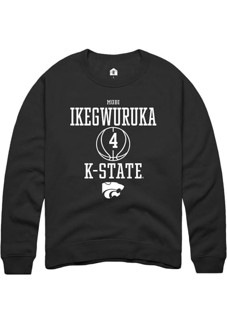 Mobi Ikegwuruka Rally Mens  K-State Wildcats NIL Sport Icon Crew Sweatshirt