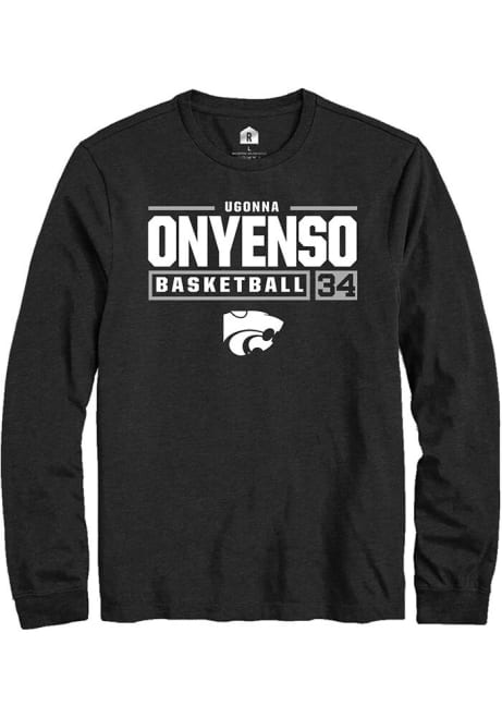 Ugonna Onyenso Rally Mens  K-State Wildcats NIL Stacked Box Tee