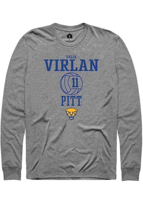 Dalia Virlan Rally Mens Graphite Pitt Panthers NIL Sport Icon Tee