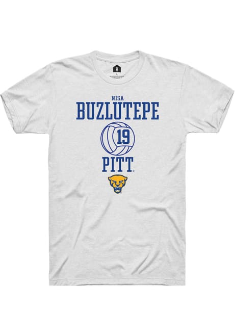 Nisa Buzlutepe White Pitt Panthers NIL Sport Icon Short Sleeve T Shirt