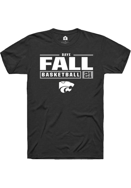 Baye Fall  K-State Wildcats NIL Stacked Box Short Sleeve T Shirt