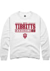 Main image for Brock Tibbitts Rally Mens White Indiana Hoosiers NIL Stacked Box Crew Sweatshirt