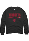 Main image for Brock Tibbitts Rally Mens Black Indiana Hoosiers NIL Stacked Box Crew Sweatshirt