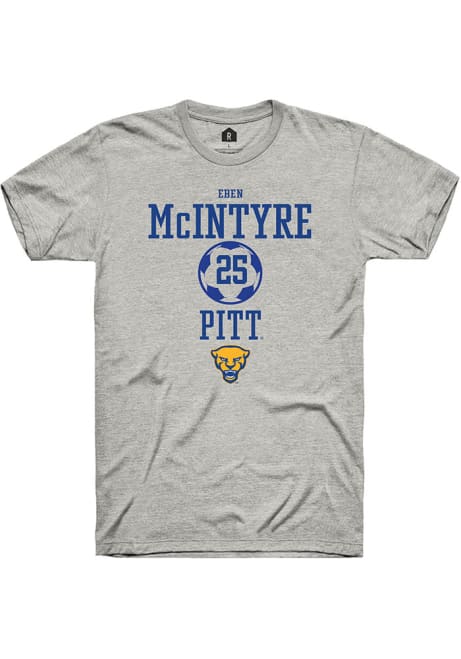 Eben McIntyre Ash Pitt Panthers NIL Sport Icon Short Sleeve T Shirt