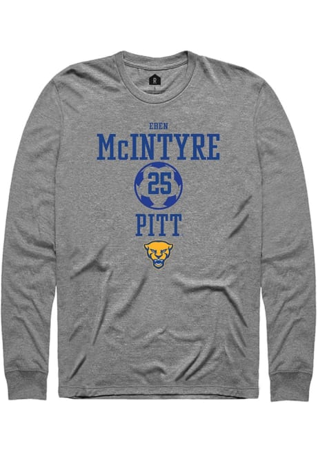 Eben McIntyre Rally Mens Graphite Pitt Panthers NIL Sport Icon Tee