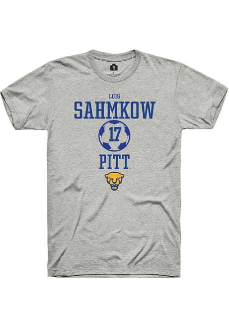 Luis Sahmkow Ash Pitt Panthers NIL Sport Icon Short Sleeve T Shirt