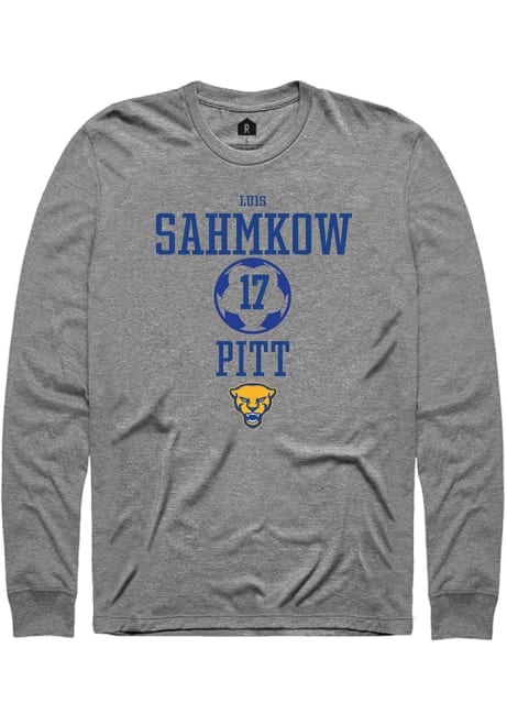 Luis Sahmkow Rally Mens Graphite Pitt Panthers NIL Sport Icon Tee