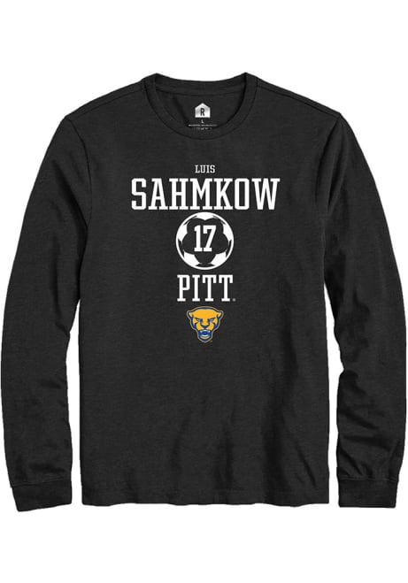 Luis Sahmkow Rally Mens Black Pitt Panthers NIL Sport Icon Tee