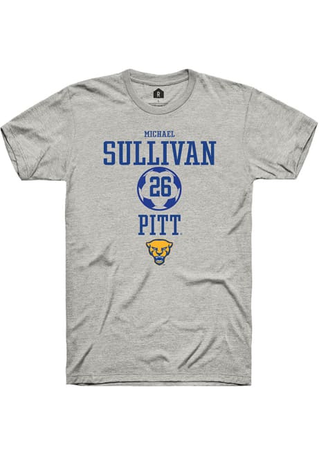 Michael Sullivan Ash Pitt Panthers NIL Sport Icon Short Sleeve T Shirt