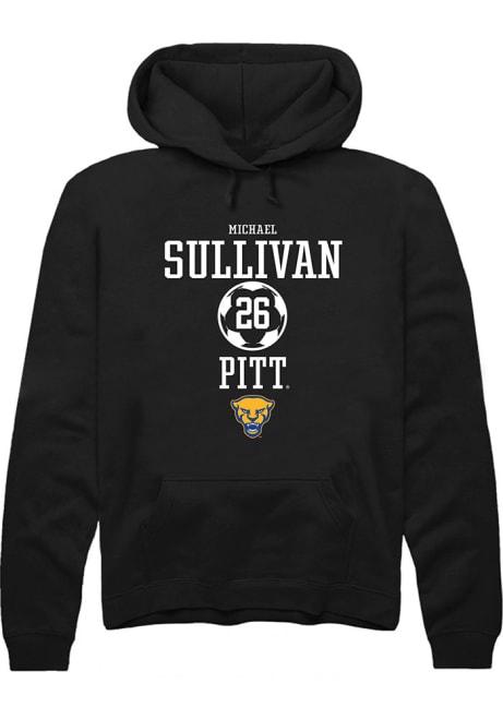 Michael Sullivan Rally Mens Black Pitt Panthers NIL Sport Icon Hooded Sweatshirt