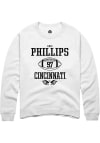 Main image for Eric Phillips  Rally Cincinnati Bearcats Mens White NIL Sport Icon Long Sleeve Crew Sweatshirt