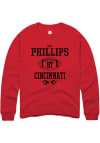 Main image for Eric Phillips  Rally Cincinnati Bearcats Mens Red NIL Sport Icon Long Sleeve Crew Sweatshirt