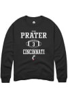 Main image for Evan Prater  Rally Cincinnati Bearcats Mens Black NIL Sport Icon Long Sleeve Crew Sweatshirt