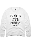 Main image for Evan Prater  Rally Cincinnati Bearcats Mens White NIL Sport Icon Long Sleeve Crew Sweatshirt