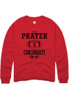 Main image for Evan Prater  Rally Cincinnati Bearcats Mens Red NIL Sport Icon Long Sleeve Crew Sweatshirt