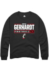 Main image for Gavin Gerhardt  Rally Cincinnati Bearcats Mens Black NIL Stacked Box Long Sleeve Crew Sweatshirt