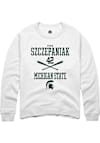 Main image for Ryan Szczepaniak Rally Mens White Michigan State Spartans NIL Sport Icon Crew Sweatshirt