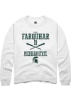 Main image for Tate Farquhar  Rally Michigan State Spartans Mens White NIL Sport Icon Long Sleeve Crew Sweatshi..