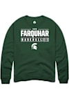 Main image for Tate Farquhar Rally Mens Green Michigan State Spartans NIL Stacked Box Crew Sweatshirt