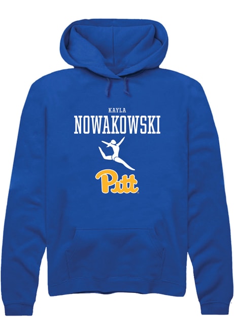 Kayla Nowakowski Rally Mens Blue Pitt Panthers NIL Sport Icon Hooded Sweatshirt