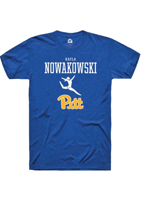 Kayla Nowakowski Blue Pitt Panthers NIL Sport Icon Short Sleeve T Shirt