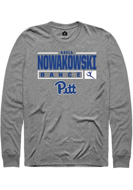 Kayla Nowakowski Rally Mens Graphite Pitt Panthers NIL Stacked Box Tee