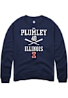 Main image for Ben Plumley Rally Mens Navy Blue Illinois Fighting Illini NIL Sport Icon Crew Sweatshirt