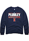 Main image for Ben Plumley Rally Mens Navy Blue Illinois Fighting Illini NIL Stacked Box Crew Sweatshirt