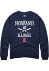 Main image for Zoie Howard Rally Mens Navy Blue Illinois Fighting Illini NIL Sport Icon Crew Sweatshirt