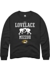 Main image for Eric Lovelace  Rally Missouri Tigers Mens Black NIL Sport Icon Long Sleeve Crew Sweatshirt