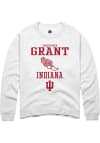 Main image for Christopher Grant Rally Mens White Indiana Hoosiers NIL Sport Icon Crew Sweatshirt