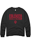 Main image for Nico Colchico Rally Mens Black Indiana Hoosiers NIL Stacked Box Crew Sweatshirt