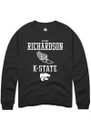 Main image for Devon Richardson Rally Mens Black K-State Wildcats NIL Sport Icon Crew Sweatshirt